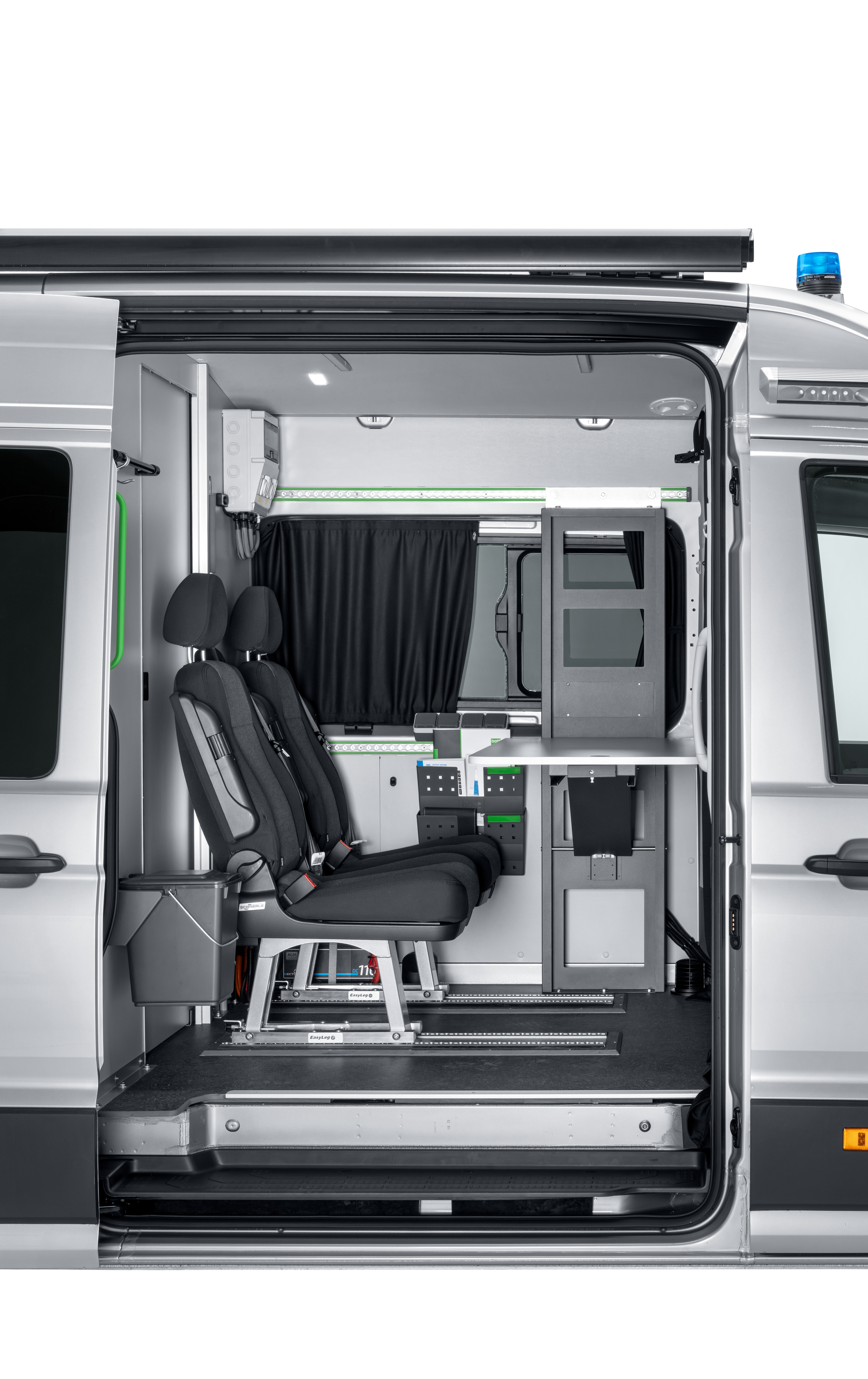 bott MAN TGE Ausbau-Innenraum für die Kriminalpolizei Niedersachsen